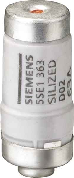 Siemens Industry - cartouche fusible neozed, d02, 20a, gr, un ca : 400v, un cc : 250v, silized
