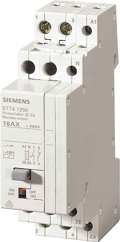 Siemens Industry - Télérupteur 1 NO - 1 NF avec fonction centrale ON/OFF