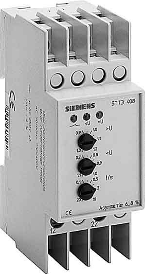 Siemens Industry - Relais de sur et sous-tension 230/400V 2W 0,9/1,3+0,7/1,1