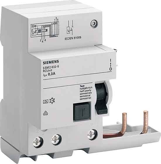 Siemens Industry - Bloc diff.3x 6- 63A.300mA.A