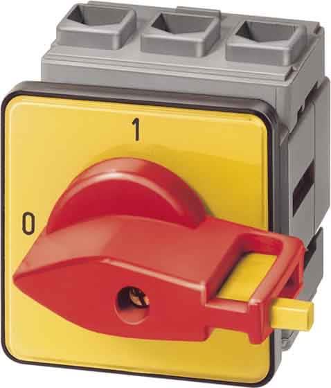 Siemens Industry - Inter- sect.3LD, Interrupteur arrêt urgence, 3 poles, Iu :25 A