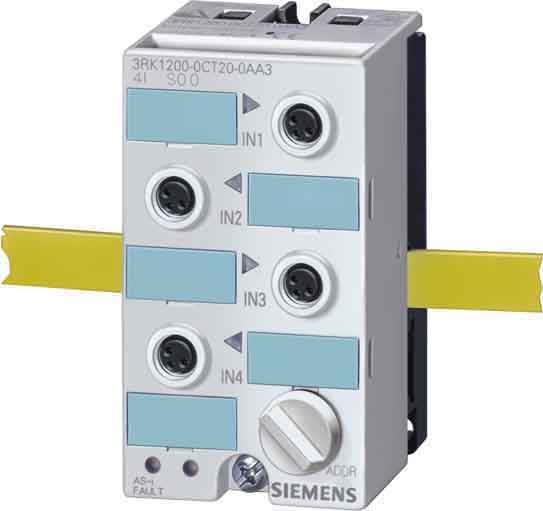 Siemens Industry - AS-I module Compact K20, IP67, TOR., 4DI, 4x entrées pour