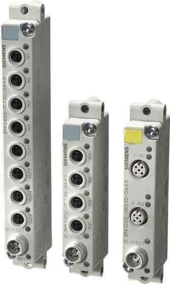 Siemens Industry - AS-I module Compact K20, IP67, NUM., 4DI/4DO, 4 x entrée