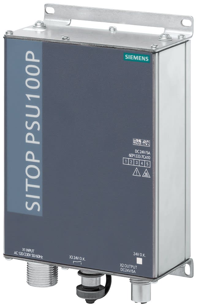 Siemens Industry - SITOP PSU100P/1AC/24VDC/5A/IP67/M12L