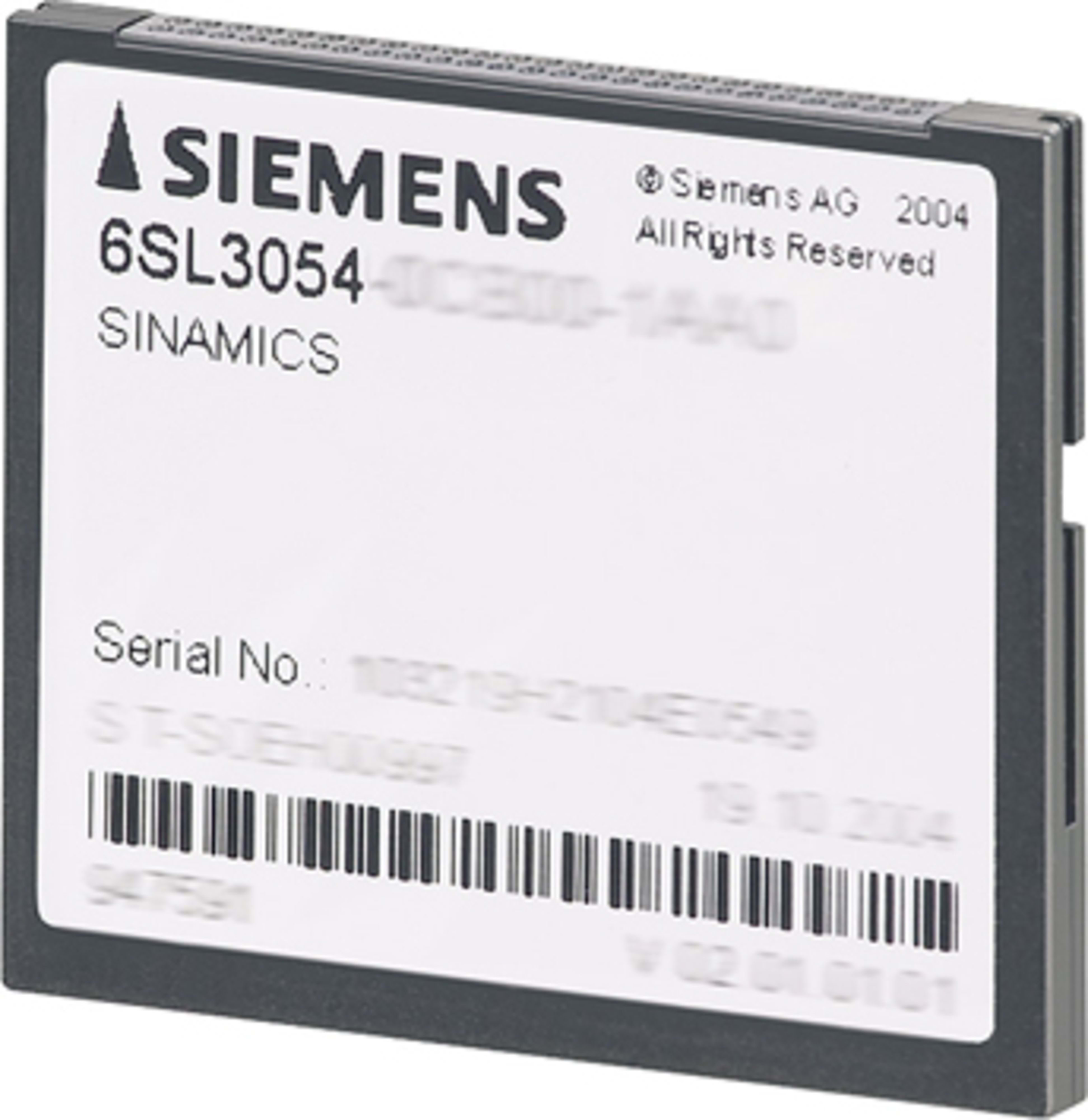Siemens Industry - SINAMICS S120 CF card V4.8 performance