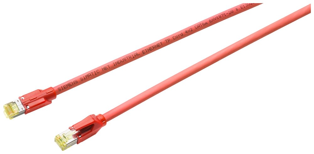 Siemens Industry - TP Cord RJ45/RJ45 2 m red