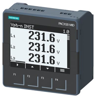 Siemens Industry - PMD SENTRON PAC3120 LCD AC/DC, MID