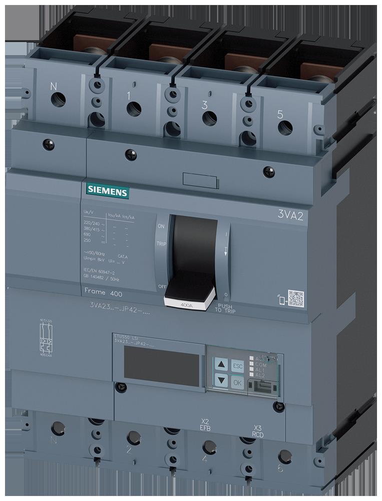 Siemens Industry - MCCB_IEC_FS400_400A_4P_85KA_ETU5_LSI