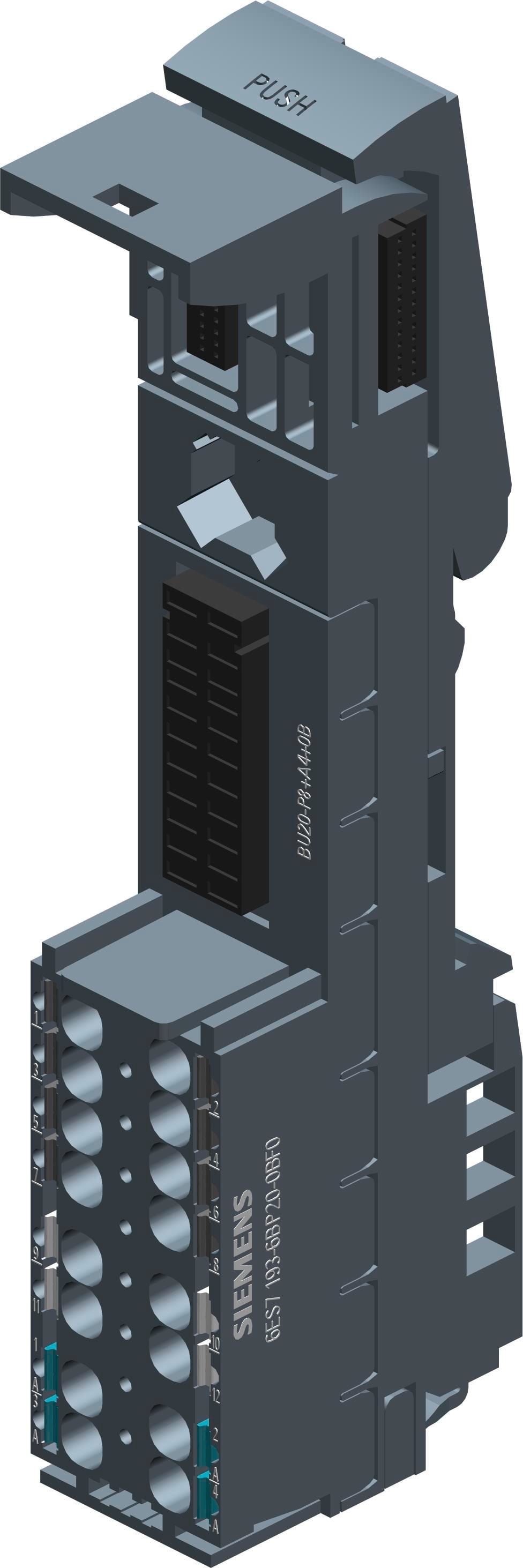 Siemens Industry - SIPLUS ET 200SP BU20-P8+A4+0B TX RAIL