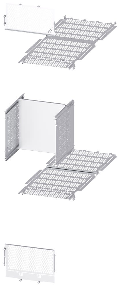 Siemens Industry - Sep. rear 2xACB, W:400mm, D:1200mm