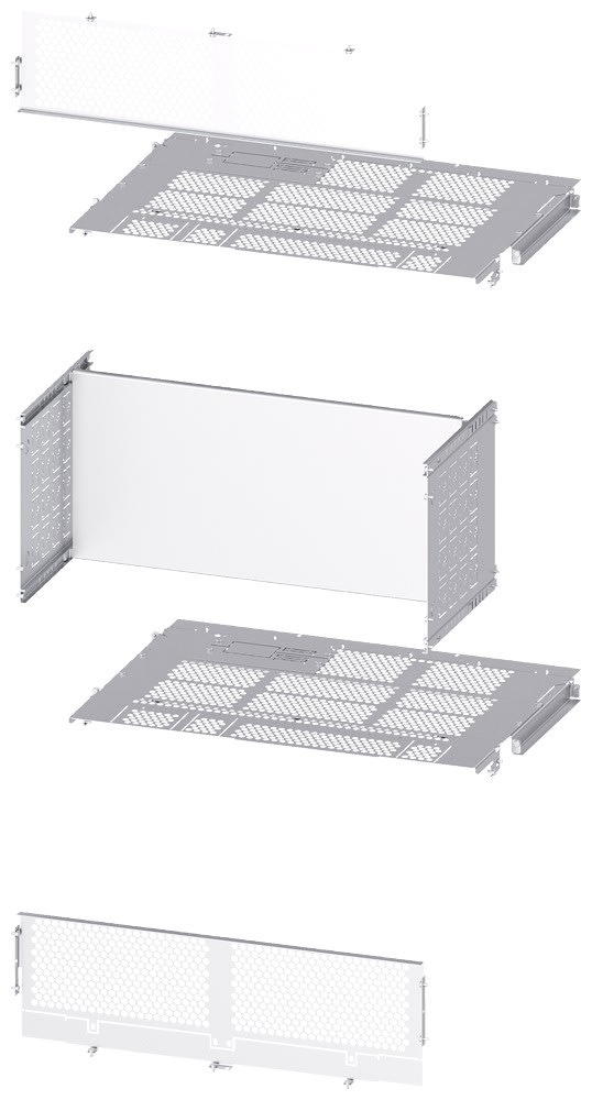 Siemens Industry - Sep.rear 2xACB,W:800mm,D:800/1000/1200mm
