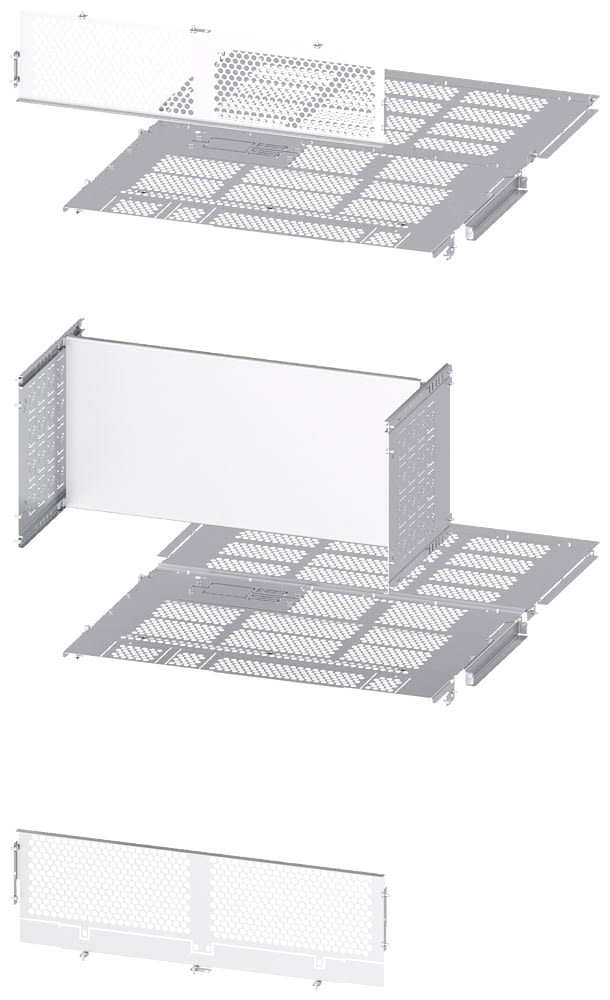 Siemens Industry - Sep. rear 2xACB, W:800mm, D:1200mm
