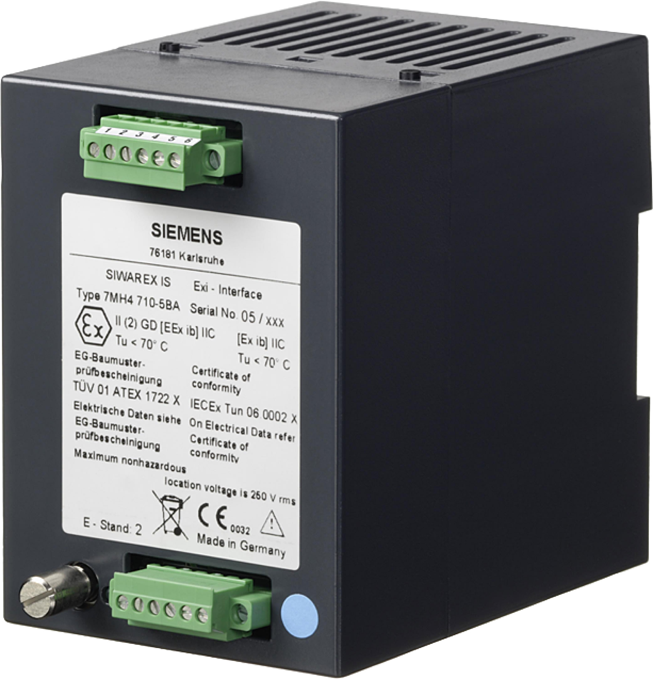 Siemens Industry - SIWAREX IS, EEx avec court circuit <199mA