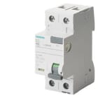 Siemens Industry - Inter.diff 2P, type A, In: 25 A, 30 mA, Un AC : 24-125 V