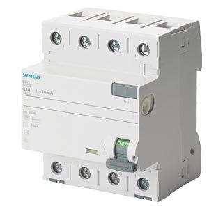 Siemens Industry - RCCB TYPE B 25/4 30MA 4MW