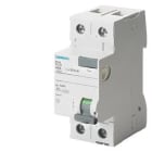 Siemens Industry - Inter.diff 2P, In: 25 A, 30 mA, Un AC: 230 V, Grand emballage 3