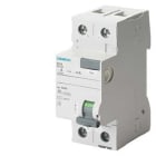 Siemens Industry - Inter.diff 2P, In: 16 A, 30 mA, Un AC: 230 V, Neutre à gauche