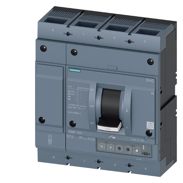 Siemens Industry - MCCB_IEC_FS1000_630A_4P_55KA_ETU3_LSI