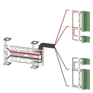 Siemens Industry - CABLE ALIMENTATION 3KC8 2P HAUT