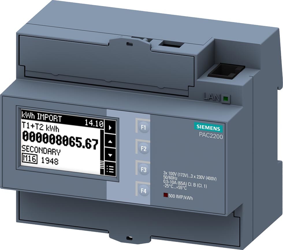 Siemens Industry - PAC2200-CLP SP DR 65A 400V ModbusTCP MID