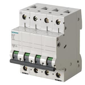 Siemens Industry - Disj. Mod. 400 V 4.5KA, 3+N-POLES, B, 25A
