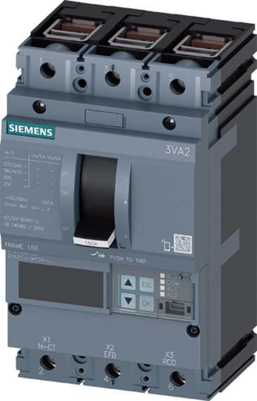 Siemens Industry - MCCB_IEC_FS160_25A_3p_110kA_ETU5_LSI