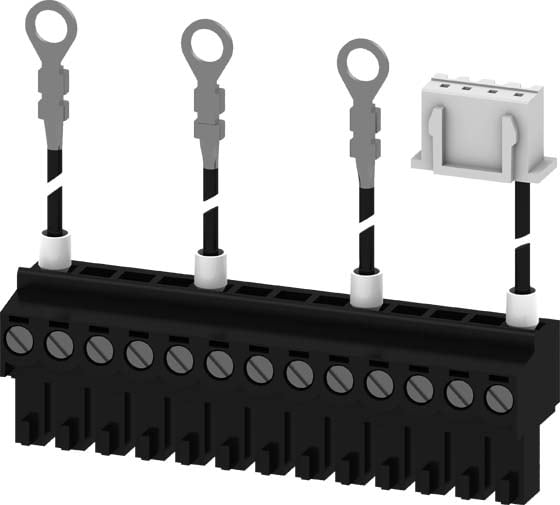 Siemens Industry - jeu de cbles pour prise de tension mf, 3p en bas accessoire pour disjoncteur 3w