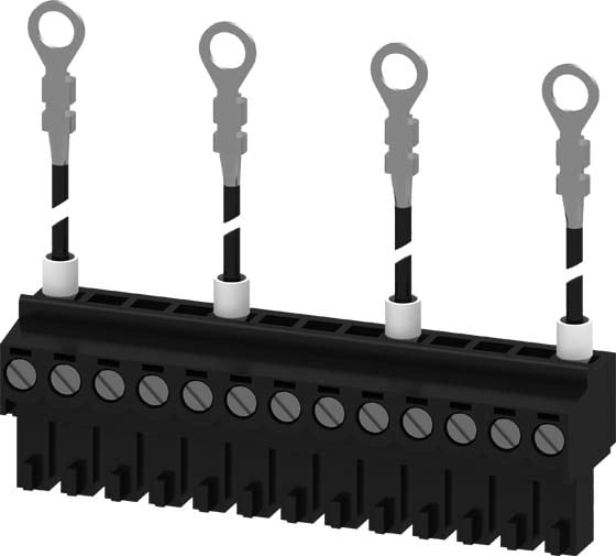 Siemens Industry - jeu de cbles pour prise de tension mf,conducteur n 4p  gauche, en haut accesso