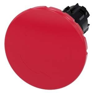 Siemens Industry - bouton-poussoir coup de poing d'arrêt d'urgence, 22 mm, rond, plastique, rouge,