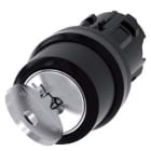 Siemens Industry - Commutateur à clé RONIS, 22 mm, rond, plastique, N de serrure 421, avec 2 clés,