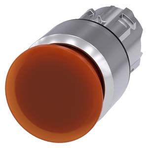 Siemens Industry - BOUTON COUP POING LUMINEUX, 30MM, AMBRE