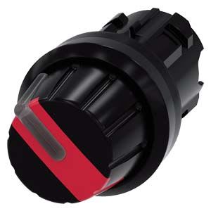 Siemens Industry - commutateur à manette, éclairable, 22 mm, rond, plastique, rouge, Commutateur ro