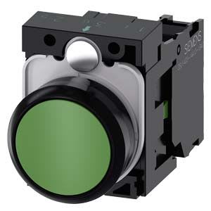 Siemens Industry - BOUTON-POUSSOIR, VERT