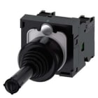 Siemens Industry - Manipulateur, 22 mm, rond, plastique, noir, 2 positions de commutation, horizont