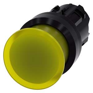 Siemens Industry - BOUTON COUP POING LUMINEUX, 30MM, JAUNE