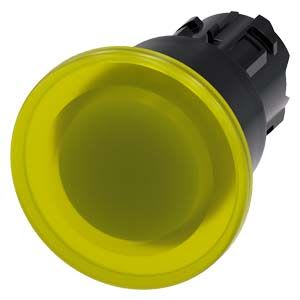 Siemens Industry - BOUTON COUP POING LUMINEUX, 40MM, JAUNE