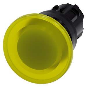 Siemens Industry - BOUTON COUP POING LUMINEUX, 40MM, JAUNE