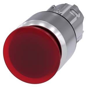 Siemens Industry - BOUTON COUP POING LUMINEUX, 30MM, ROUGE