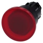 Siemens Industry - BOUTON COUP POING LUMINEUX, 40MM, ROUGE