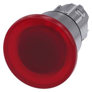 Siemens Industry - BOUTON COUP POING LUMINEUX, 40MM, ROUGE