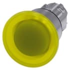 Siemens Industry - BOUTON COUP POING LUMINEUX, 40MM, JAUNE