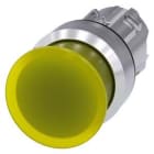Siemens Industry - BOUTON COUP POING LUMINEUX, 30MM, JAUNE