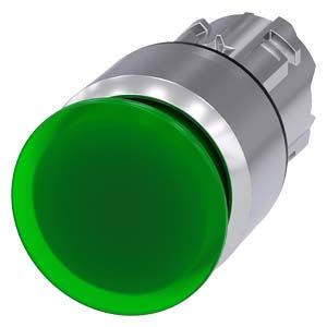 Siemens Industry - BOUTON COUP POING LUMINEUX, 30MM, VERT