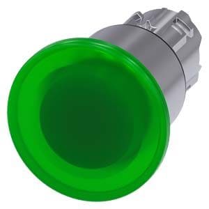 Siemens Industry - BOUTON COUP POING LUMINEUX, 40MM, VERT