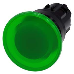 Siemens Industry - BOUTON COUP POING LUMINEUX, 40MM, VERT