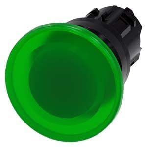 Siemens Industry - BOUTON COUP POING LUMINEUX, 40MM, VERT
