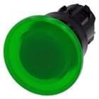 Siemens Industry - BOUTON COUP POING LUMINEUX, 40MM, VERT