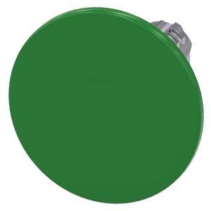Siemens Industry - Bouton-poussoir coup de poing, 22 mm, rond, Métal, brillant, vert, 60 mm, sans m
