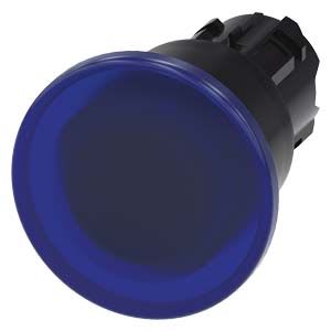 Siemens Industry - BOUTON COUP POING LUMINEUX, 40MM, BLEU
