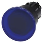 Siemens Industry - BOUTON COUP POING LUMINEUX, 40MM, BLEU